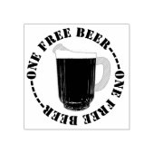 無料ビール1杯 ラバースタンプ (インプリント)