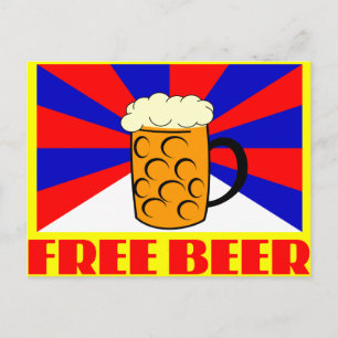 無料ビール ポストカード
