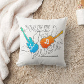 無料フライ音楽 クッション (ブランケット)