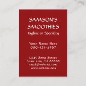 無料フルーツスムージークーポン 割引カード (裏面)