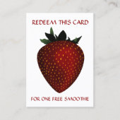 無料フルーツスムージークーポン 割引カード (正面)