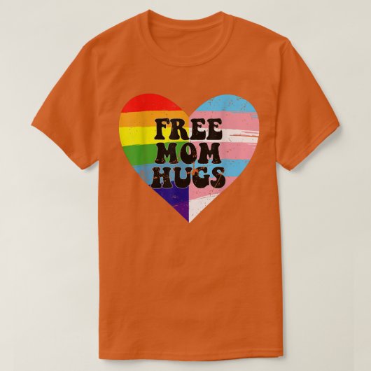 無料マハグLGBTトランスプライド国旗 Tシャツ (デザイン正面)