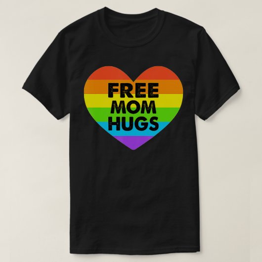 無料ママはLGBTを抱く Tシャツ (デザイン正面)