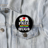 無料ママHugs t女性LgbtプライドMama Bear 缶バッジ (インサイチュ)