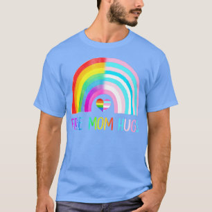 無料マムハグゲイプライドLGBTQ LGBTレインボーマザーズ Tシャツ
