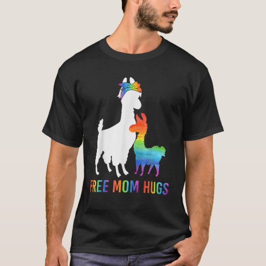 無料マムハグスラマティーLGBTメンズプライド Tシャツ (正面)