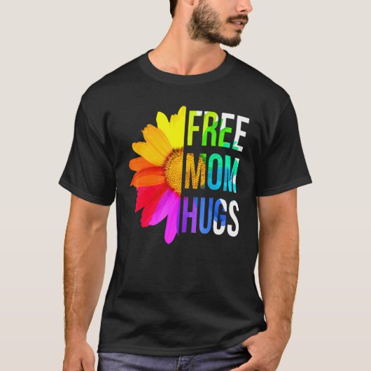 無料マムハグプライドレインボーLgbt 2 Tシャツ (正面)