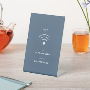 無料ミニマルWiFi 台座サイン
