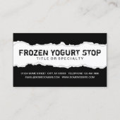 無料ヨーグルトを一つ凍っていもらう ロイヤリティカード (裏面)