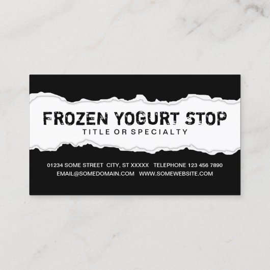 無料ヨーグルトを一つ凍っていもらう ロイヤリティカード (裏面)