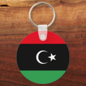 無料リビア国旗 キーホルダー (正面)