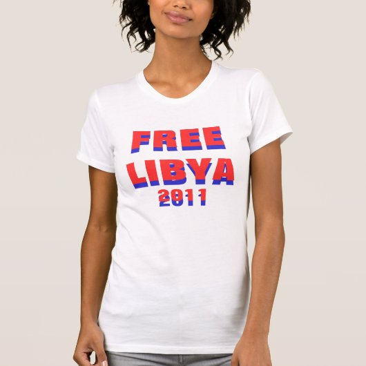 無料リビア2011 Tシャツ (正面)