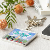 無料リラックス時間 キーホルダー (側面)