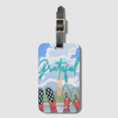 無料リラックス時間 ラゲッジタグ (正面縦)