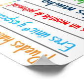 無料前向き思い出スペインのポスター ポスター (角)