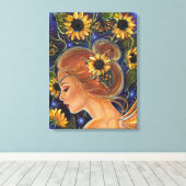 無料妖精キャンバス印刷までの時間By Renee Lavoie キャンバスプリント (インサイチュ (ウッドフロア))