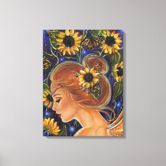 無料妖精キャンバス印刷までの時間By Renee Lavoie キャンバスプリント (正面)