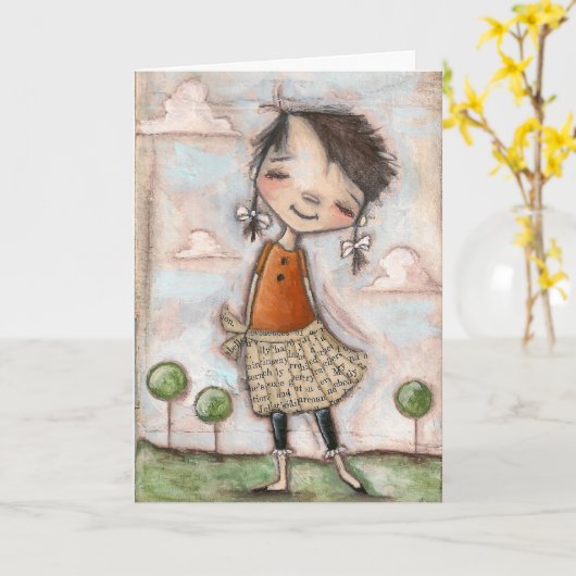 無料気にで素晴らしい – 誕生日カード カード (黄色い花)