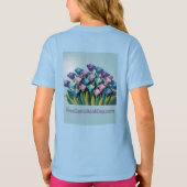 無料漫画ブックデイフラワーガールズガールズシャツ Tシャツ (裏面)