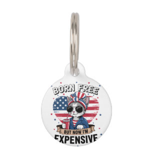 無料生まれだが今は高おもしろいいMom Bun Cat ペット　ネームタグ