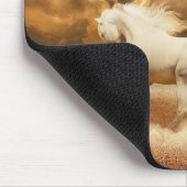 無料生まれでは、野生生物の美しい：ホワイトホース –  マウスパッド (コーナー)