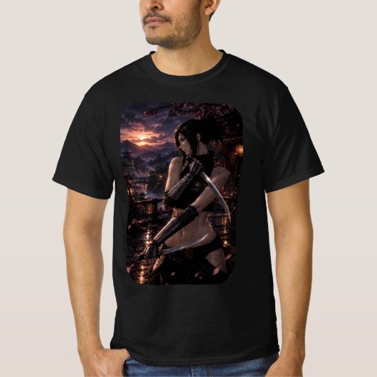無料男性忍者 Tシャツ (正面)