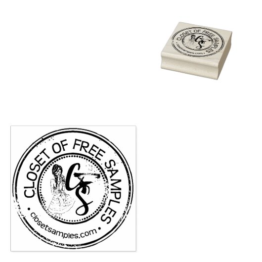 無料見本のクローゼット ラバースタンプ (押印)