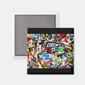 無料通話イラストレーション マグネット (正面/裏面)