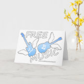 無料音楽 カード (黄色い花)