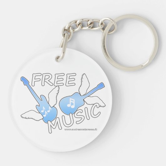 無料音楽 キーホルダー (裏面)