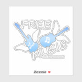 無料音楽 シール (シート)