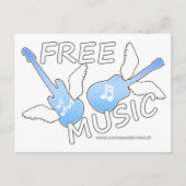 無料音楽 ポストカード (正面)