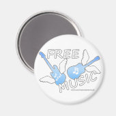 無料音楽 マグネット (正面/裏面)