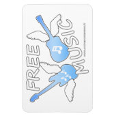 無料音楽 マグネット (縦)