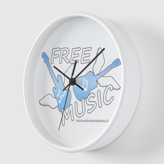 無料音楽 壁時計 (傾斜)