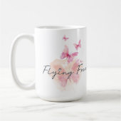 無料飛んでいるコーヒーマグ コーヒーマグカップ (左)