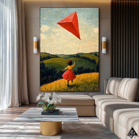 無料飛んでいる – ナイフチャイルドジョイ・アート ポスター