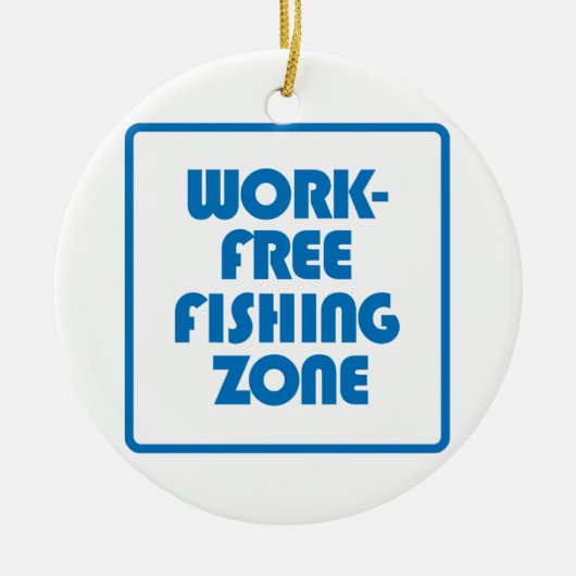 無料魚釣り域 セラミックオーナメント (正面)