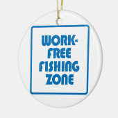 無料魚釣り域 セラミックオーナメント (左)