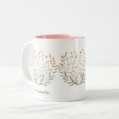 無料、野生、美しい：フローラボホマグ ツートーンマグカップ (正面左)