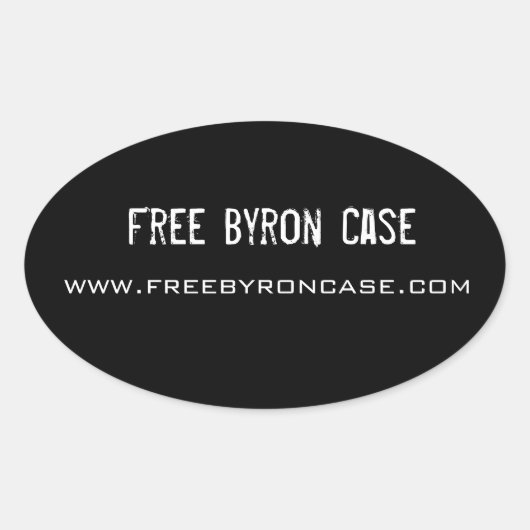 無料Byronケースシール 楕円形シール (正面)
