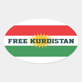 無料KURDISTANスタンプ 楕円形シール