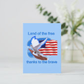 無料Tシャツとギフトの国 ポストカード (スタンド正面)