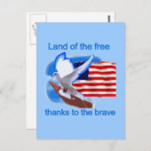 無料Tシャツとギフトの国 ポストカード (正面/裏面)