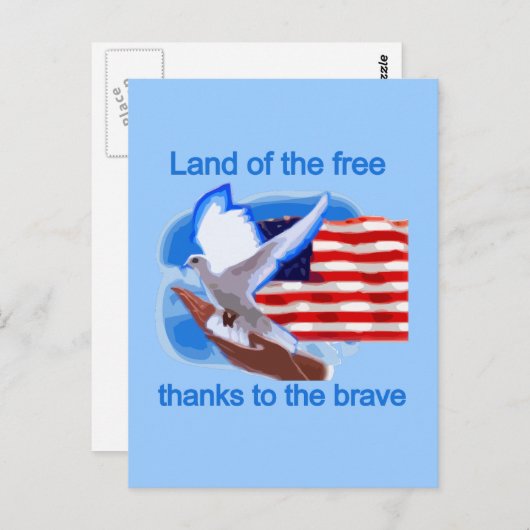 無料Tシャツとギフトの国 ポストカード (正面/裏面)