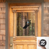 無料Wi-Fiコーヒードーナツ店ビジネス携帯電話 ウィンドウサイン (ホームデコレーション)