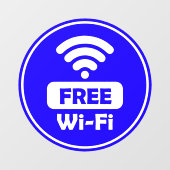 無料Wi-Fi ウィンドウサイン (シート)