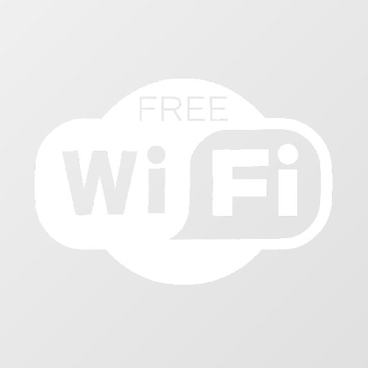 無料Wi-fi ウィンドウサイン (シート)