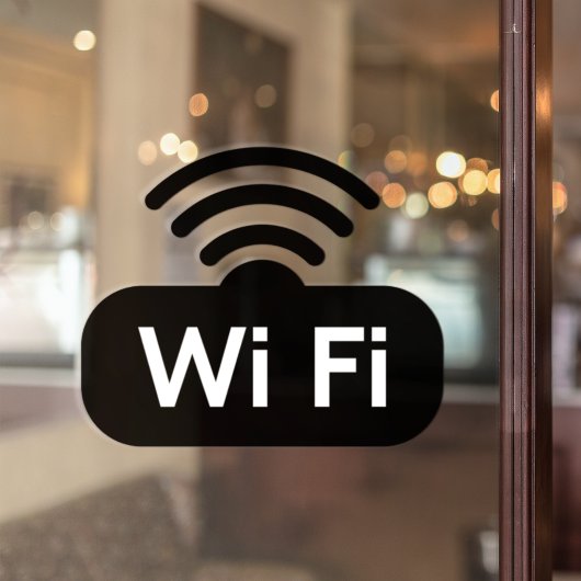 無料Wi-Fi カフェ レストラン バー ビジネス  ウィンドウサイン