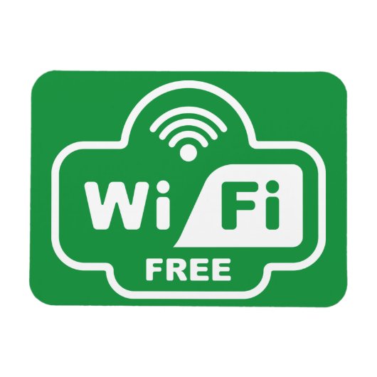 無料Wi-Fi マグネット (横)